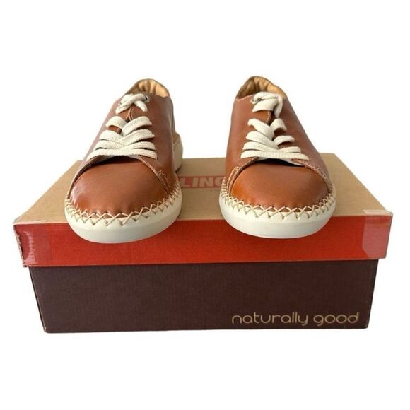 Pikolinos Brown Tan Sneakers with Espadrille Detail - Picture 4 of 11